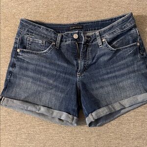 Silver Jeans Dark Blue Jean Shorts